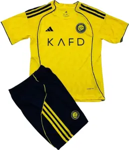 Футбольна форма Аль-Наср (Al Nassr) 2025-2026 домашня жовто-чорна F0380