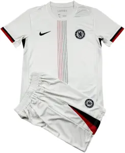 Футбольна форма дитяча Челсі (Chelsea) 2025-2026 виїзна біла F0374