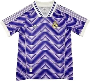 Футболка Реал Мадрид (Real Madrid) 2025-2026 тренувальна фіолетово-біла F0396