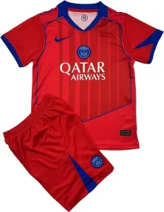 Футбольна форма ПСЖ (PSG) 2025-2026 резервна червоно-синя F0419