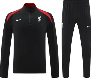 Спортивний костюм Ліверпуль (Liverpool) 2025-2026 чорно-червоний F0470