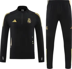 Спортивний костюм Реал Мадрид (Real Madrid) 2025-2026 чорно-золотий F0478