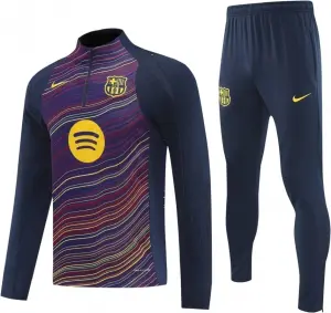 Спортивний костюм дитячий Барселона (Barcelona) 2025-2026 темно-синьо-жовто-червоний F0508