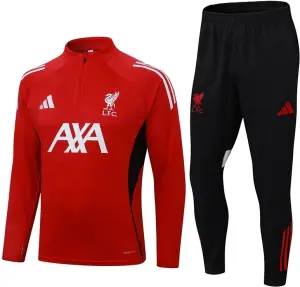 Спортивний костюм дитячий Ліверпуль (Liverpool) 2025-2026 червоно-чорний F0511