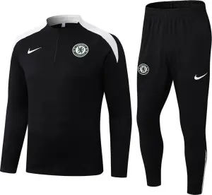 Спортивний костюм дитячий Челсі (Chelsea) 2025–2026 чорно-білий F0527