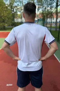 Футбольна форма збірної Англії 2026 Чемпіонат світу домашня біло-темно-синьо-червона F0577