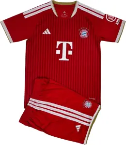 Футбольна форма дитяча Баварія (Bayern Munich) 2026-2027 домашня червоно-біла F0636