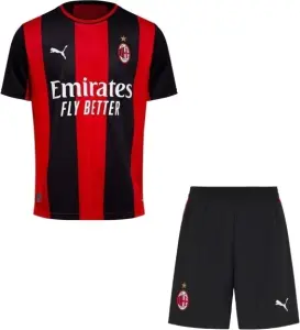 Футбольна форма Мілан (Milan) 2026-2027 домашня червоно-чорна F0658