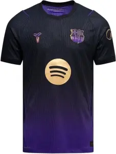 Футболка Барселона (Barcelona) 2026-2027 виїзна чорно-фіолетово-золота F0668
