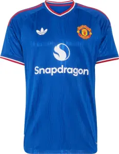 Футболка Манчестер Юнайтед (Manchester United) 2026-2027 виїзна синьо-червоно-біла F0670
