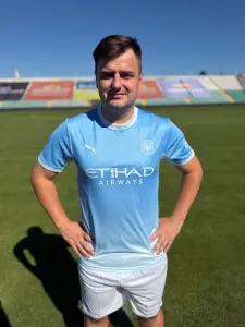 Футбольна форма Манчестер Сіті (Manchester City) 2026-2027 домашня блакитно-біла F0676