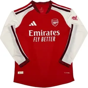 Футболка з довгим рукавом Арсенал (Arsenal) 2026-2027 домашня червоно-біла F0683