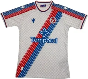 Футболка Крістал Пелас (Crystal Palace) 2026-2027 домашня біло-синьо-червона F0689