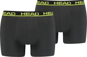 Труси (боксерки) Head BASIC BOXER 2P темно-сіро-лаймові (2 штуки) 701202741-009