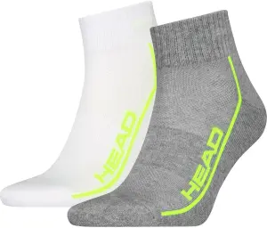 Шкарпетки Head ALL SPORTS PERFORMANCE QUARTER 2P біло-лаймові, сіро-лаймові (2 пари) 701229022-004