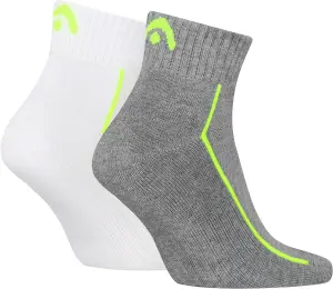 Шкарпетки Head ALL SPORTS PERFORMANCE QUARTER 2P біло-лаймові, сіро-лаймові (2 пари) 701229022-004