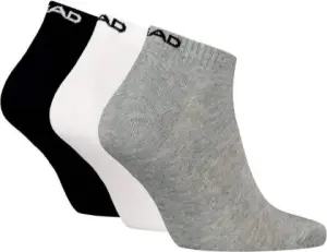 Шкарпетки Head ALL SPORTS TRAINING SNEAKER 3P білі, сірі, чорні (3 пари) 701229018-004