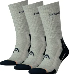 Шкарпетки Head PERFORMANCE CREW 3PPK UNISEX сіро-темно-синьо-помаранчеві (3 пари) 741020001-650