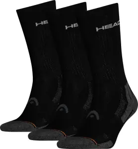 Носки Head PERFORMANCE CREW 3PPK UNISEX черно-темно-серо-оранжевые (3 пары) 741020001-200