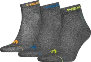 Шкарпетки Head QUARTER 3P UNISEX темно-сіро-жовто-синьо-помаранчеві (3 пари) 761011001-002