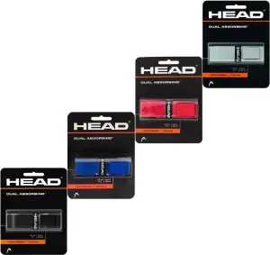 Обмотка для ракеток Head DUAL ABSORBING GRIP DOZEN кольорова (поштучно) 285-034
