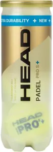 Набір м'ячів для падел-теніс Head PADEL PRO S+ жовтий (3 штуки) 540303