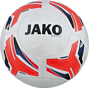 Футбольный мяч Jako MATCH 2.0 бело-оранжевый 2328-00 Размер 5
