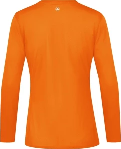 Футболка с длинным рукавом для бега женская Jako RUN 2.0 неоново-оранжевая 6475-19
