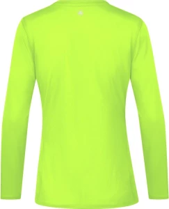 Футболка з довгим рукавом для бігу жіноча Jako RUN 2.0 неоново-зелена 6475-25