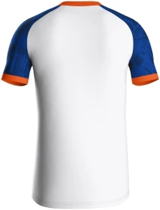 Футболка джерсі дитяча Jako ICONIC S/S біло-синьо-жовтогаряча 4224-017