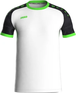 Футболка джерсі Jako ICONIC S/S біло-чорно-неоново-зелена 4224-014