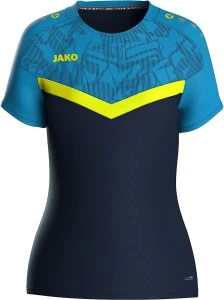 Футболка жіноча Jako ICONIC темно-синьо-жовто-синя 6124-914