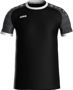 Футболка джерсі дитяча Jako ICONIC S/S чорно-сіра 4224-801