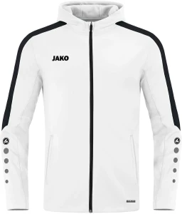 Олімпійка (мастерка) з капюшоном Jako POWER біло-чорна 6823-000