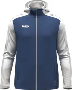 Олімпійка (мастерка) з капюшоном Jako DYNAMIC темно-синьо-біло-світло-сіра 6870-921