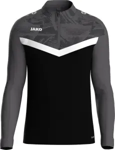 Реглан Jako ZIP TOP ICONIC чорно-біло-сірий 8624-801