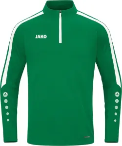 Реглан дитячий Jako ZIP TOP POWER зелено-білий 8623-200