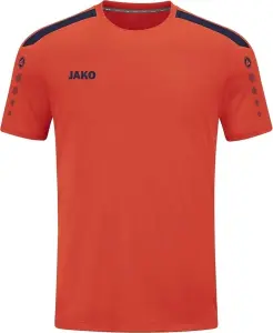 Футболка джерсі дитяча Jako POWER S/S оранжево-темно-синя 4223-375