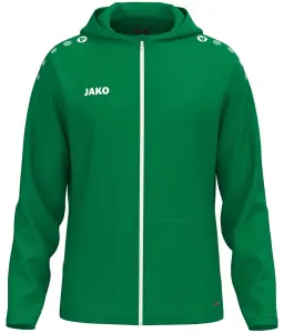 Олімпійка з капюшоном дитяча Jako LIGHT ONE зелено-біла 6800-200
