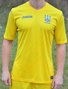 Футболка реплика сборной Украины Joma FFU401011.18 желтая