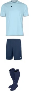 Комплект футбольной формы голубой Joma COMBI №14