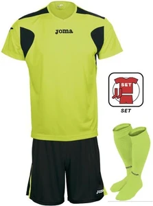 Комплект футбольної форми Joma LIGA FLUOR салатово-чорний 1172.98.004
