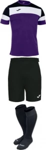Комплект футбольної форми Joma CREW IV фіолетово-чорно-білий 101534.551_101657.102_400194.100