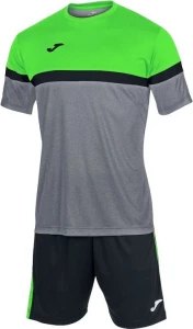 Комплект футбольної форми Joma DANUBIO сіро-чорно-зелений 102857.251