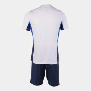 Комплект футбольної форми Joma DANUBIO II біло-темно-синьо-синій 103213.203