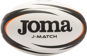 Мяч для регби Joma J-MATCH черно-бело-оранжевый 400742.201 Размер 5