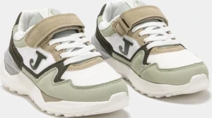 Кроссовки детские Joma 3080 бело-зелено-бежевые J3080S2515V