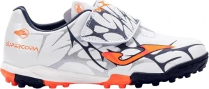 Сороконіжки (шиповки) дитячі Joma SUPER COPA біло-чорно-жовтогарячі SCJS2502TFV