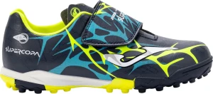 Сороконіжки (шиповки) дитячі Joma SUPER COPA темно-синьо-блакитно-жовті SCJS2503TFV