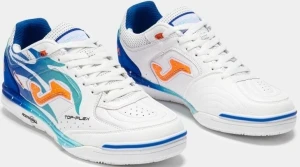 Футзалки (бампы) Joma TOP FLEX REBOUND бело-сине-оранжевые TORS2576IN